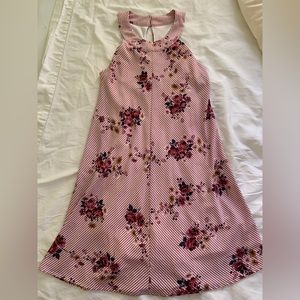 Three pink hearts dress